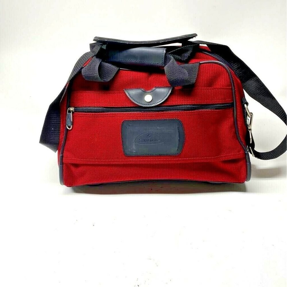 Samsonite Womens Travel Bag Red Snap Zip D